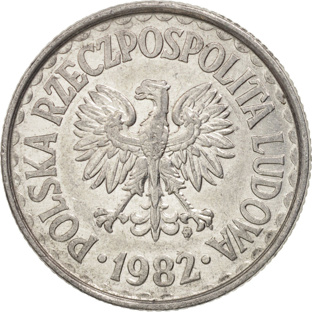 Monnaie, Pologne, Zloty, 1982, Warsaw, TTB+, Aluminium, KM:49.1