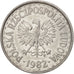 Moneda, Polonia, Zloty, 1982, Warsaw, MBC+, Aluminio, KM:49.1
