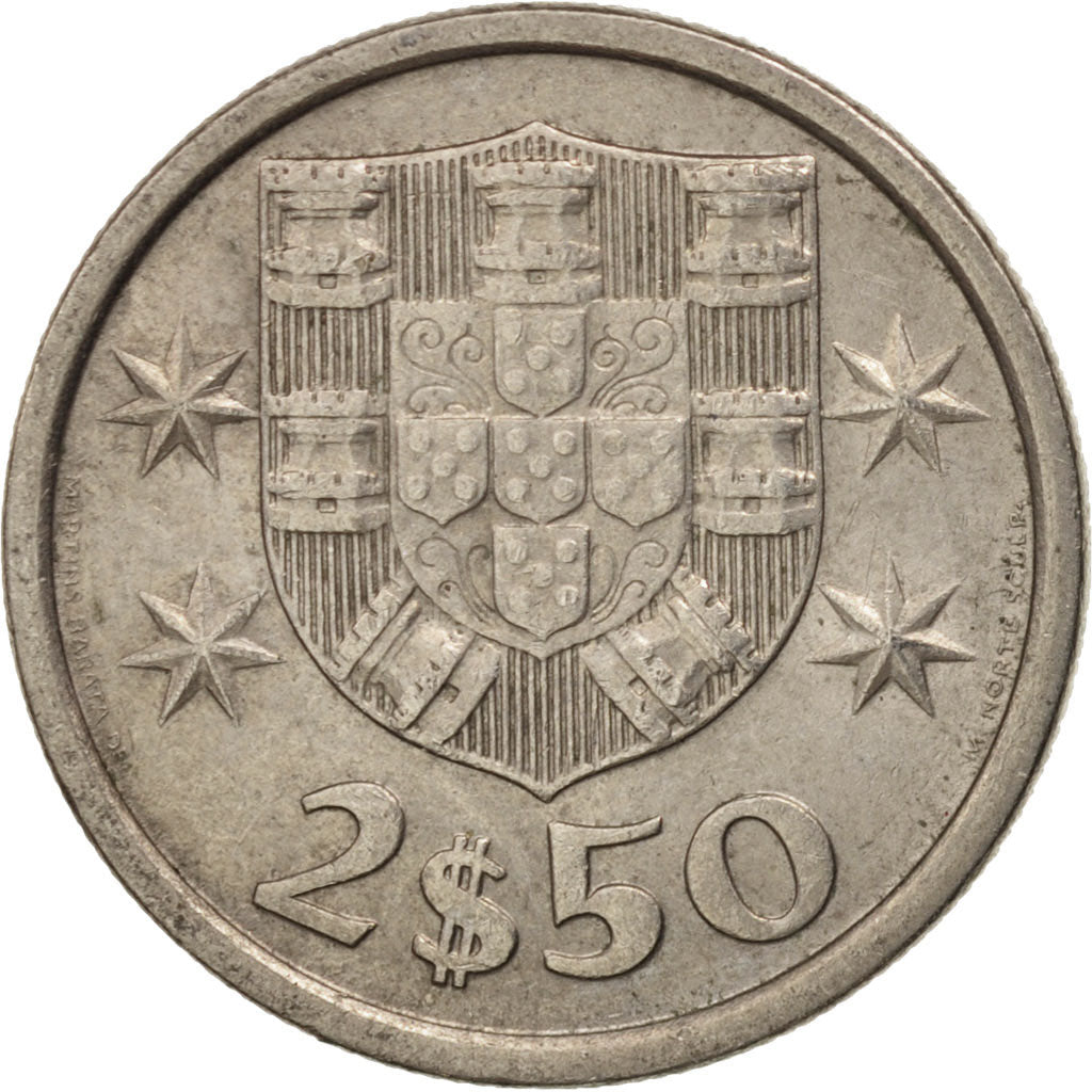 Moneta, Portogallo, 2-1/2 Escudos, 1978, SPL-, Rame-nichel, KM:590