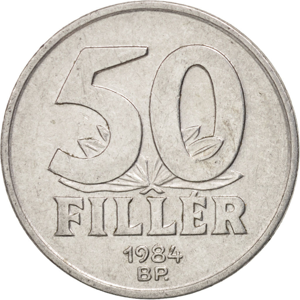 Moneta, Ungheria, 50 Fillér, 1984, Budapest, BB+, Alluminio, KM:574