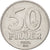 Coin, Hungary, 50 Fillér, 1984, Budapest, AU(50-53), Aluminum, KM:574