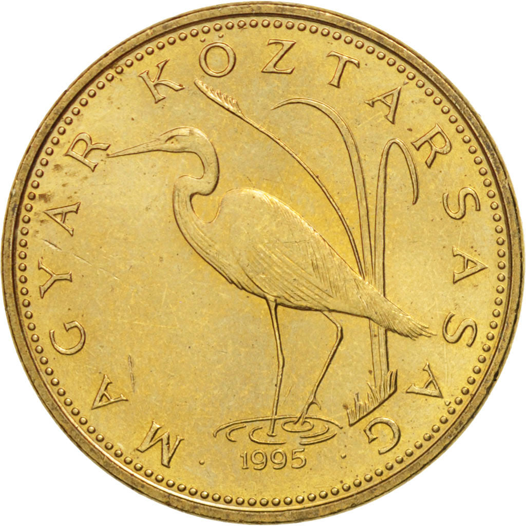 Coin, Hungary, 5 Forint, 1995, Budapest, MS(63), Nickel-brass, KM:694