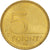 Munten, Hongarije, 5 Forint, 1995, Budapest, UNC-, Nickel-brass, KM:694