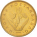 Moneta, Węgry, 20 Forint, 1993, Budapest, MS(63), Mosiądz niklowy, KM:696