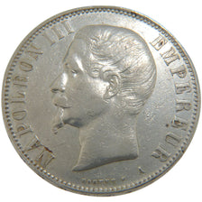 FRANCE, Napoléon III, 5 Francs, 1855, Paris, KM #782.1, EF(40-45), Silver, G...