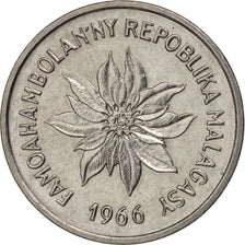 Madagascar, Franc, 1966, Paris, MS(63), Stainless Steel, KM:8