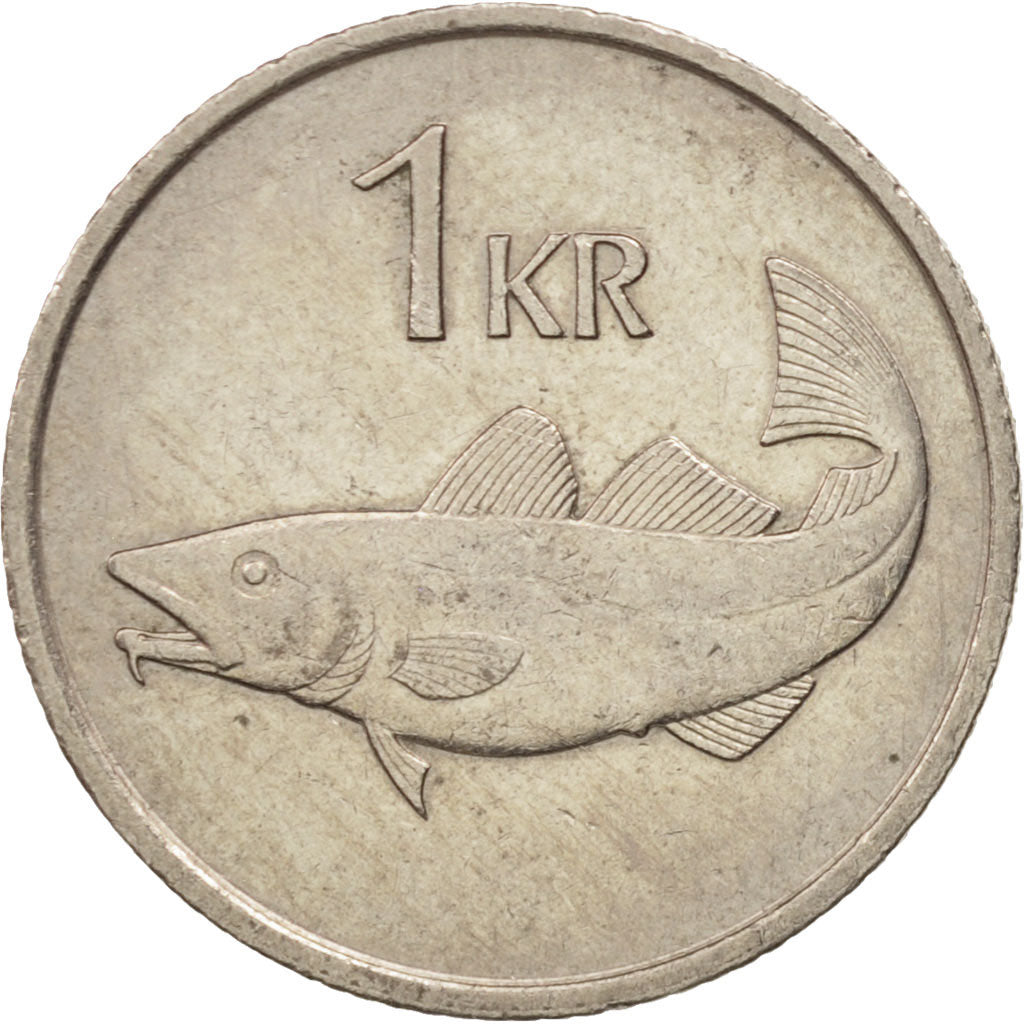 Coin, Iceland, Krona, 1981, AU(55-58), Copper-nickel, KM:27