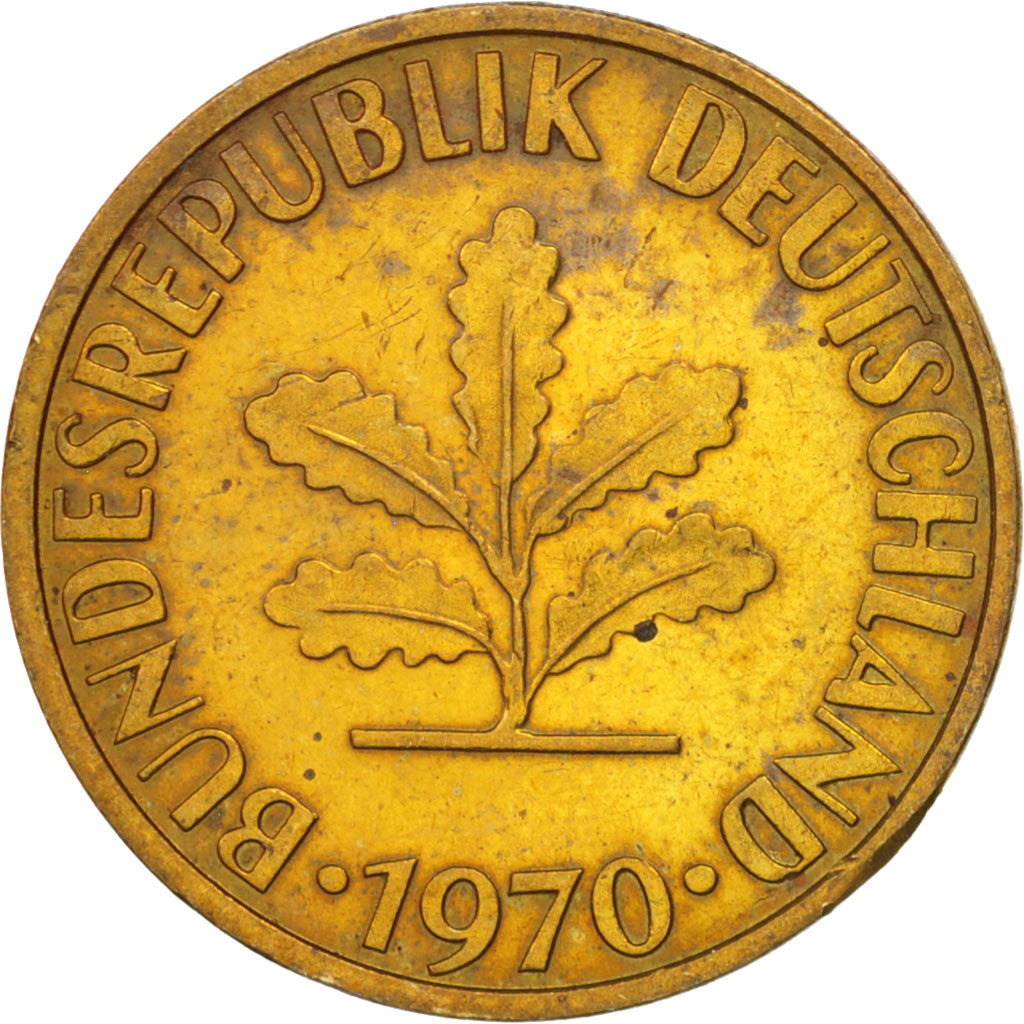 Coin, GERMANY - FEDERAL REPUBLIC, 50 Pfennig, 1970, Munich, MS(60-62)