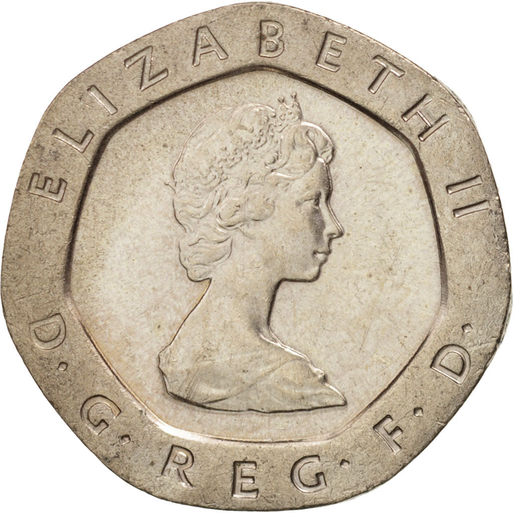 Great Britain, Elizabeth II, 20 Pence, 1982, MS(63), Copper-nickel, KM:931