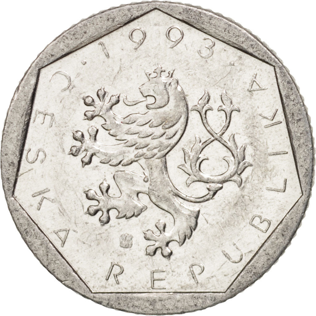 Czech Republic, 20 Haleru, 1993, MS(63), Aluminum, KM:2.1