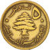 Lebanon, 5 Piastres, 1961, EF(40-45), Aluminum-Bronze, KM:21