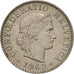 Coin, Switzerland, 20 Rappen, 1962, Bern, AU(55-58), Copper-nickel, KM:29a