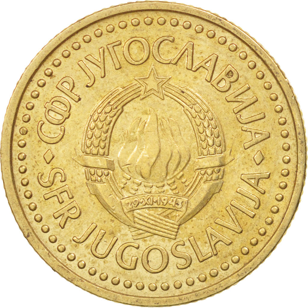 Münze, Jugoslawien, 2 Dinara, 1986, VZ, Nickel-brass, KM:87