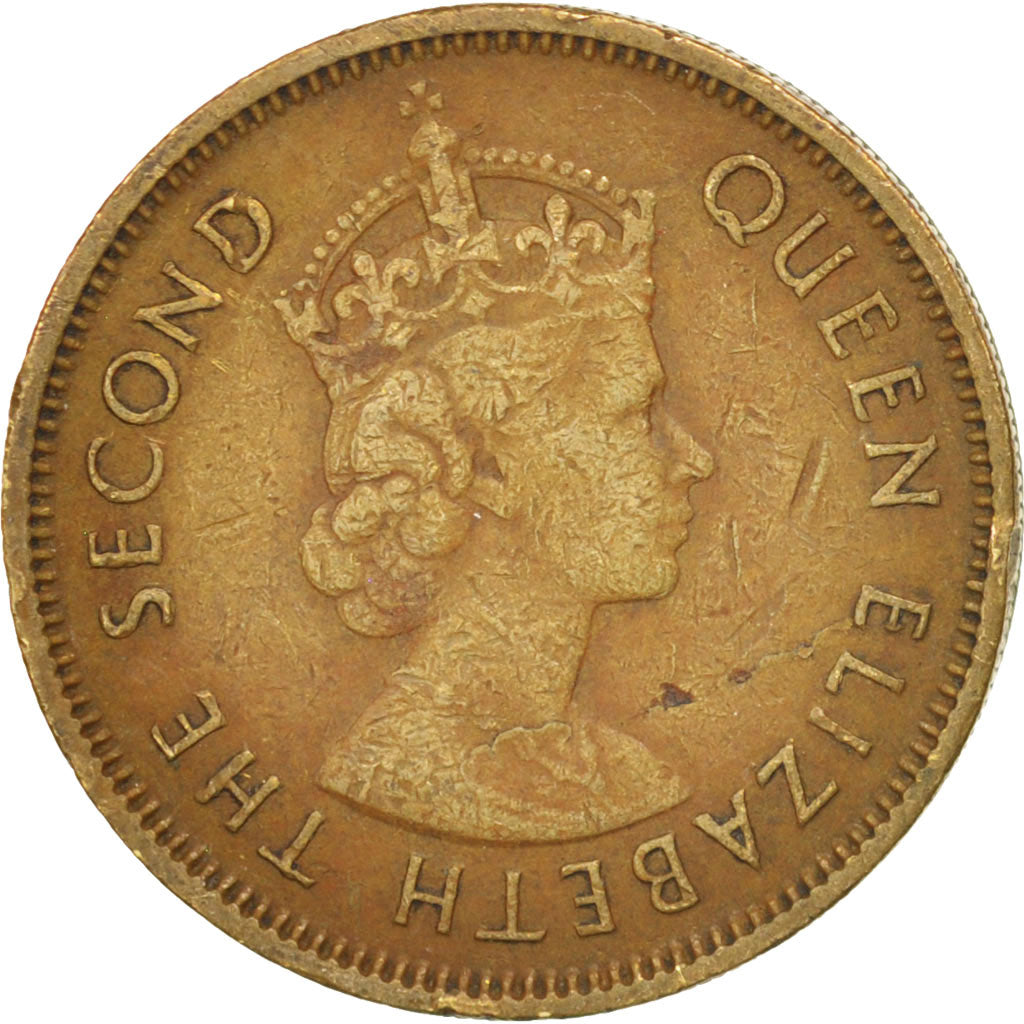 Hong Kong, Elizabeth II, 10 Cents, 1963, EF(40-45), Nickel-brass, KM:28.1