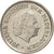 Coin, Netherlands, Juliana, 25 Cents, 1980, AU(55-58), Nickel, KM:183