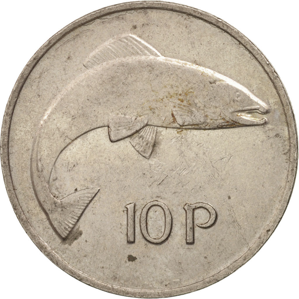 Moneta, REPUBBLICA D’IRLANDA, 10 Pence, 1978, BB+, Rame-nichel, KM:23