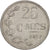 Moneda, Luxemburgo, Jean, 25 Centimes, 1957, MBC, Aluminio, KM:45a.1
