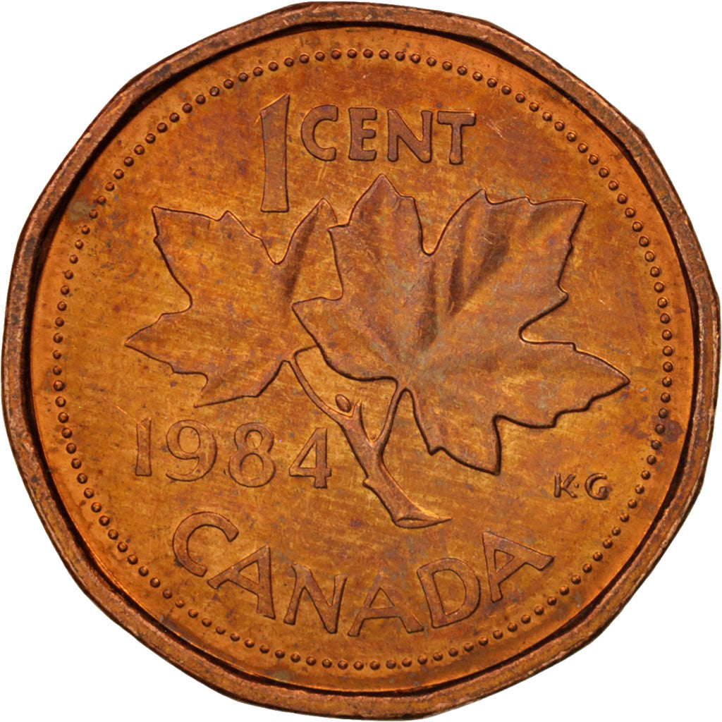 Coin, Canada, Elizabeth II, Cent, 1984, Royal Canadian Mint, Ottawa, MS(60-62)