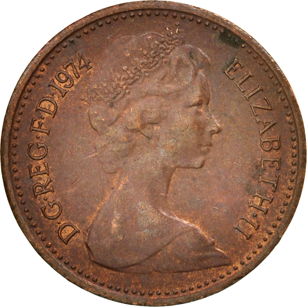 Munten, Groot Bretagne, Elizabeth II, 1/2 New Penny, 1974, PR, Bronze, KM:914