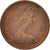 Coin, Great Britain, Elizabeth II, 1/2 New Penny, 1974, AU(55-58), Bronze