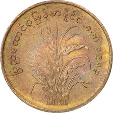 Coin, Myanmar, 10 Pyas, 1983, AU(55-58), Brass, KM:49