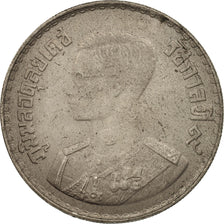 Thaïlande, Rama IX, Baht, 1957, TTB+, Copper-Nickel-Silver-Zinc, KM:82.1