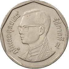 Thailand, Rama IX, 5 Baht, 1995, MS(60-62), Copper-Nickel Clad Copper, KM:219