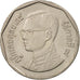 Thailand, Rama IX, 5 Baht, 1995, MS(60-62), Copper-Nickel Clad Copper, KM:219