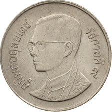 Thailand, Rama IX, Baht, 1989, AU(55-58), Copper-nickel, KM:183