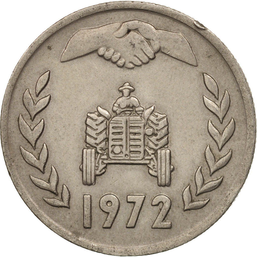 Algeria, Dinar, 1972, AU(50-53), Copper-nickel, KM:104.1
