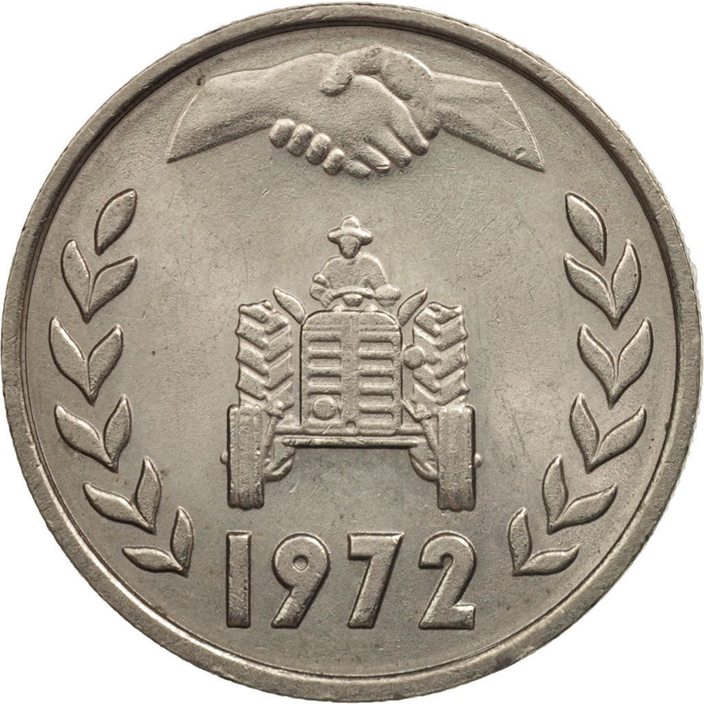 Algeria, Dinar, 1972, AU(55-58), Copper-nickel, KM:104.2