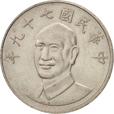 CHINA, REPUBLIC OF, TAIWAN, 10 Yüan, 1990, MS(60-62), Copper-nickel, KM:553