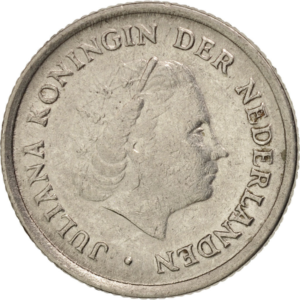 Moneta, Paesi Bassi, Juliana, 10 Cents, 1963, SPL-, Nichel, KM:182