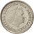 Coin, Netherlands, Juliana, 10 Cents, 1963, AU(55-58), Nickel, KM:182