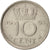 Coin, Netherlands, Juliana, 10 Cents, 1963, AU(55-58), Nickel, KM:182