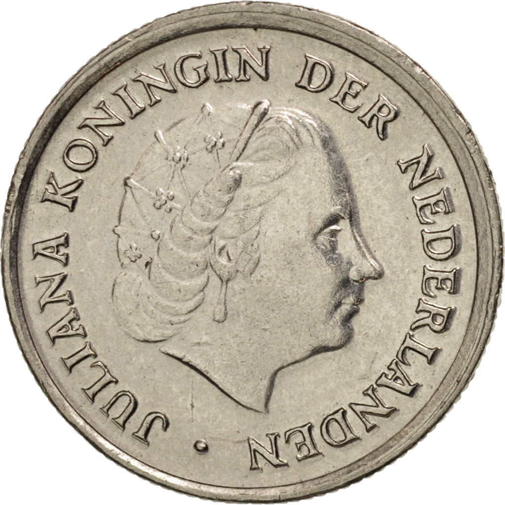 Coin, Netherlands, Juliana, 10 Cents, 1978, MS(60-62), Nickel, KM:182