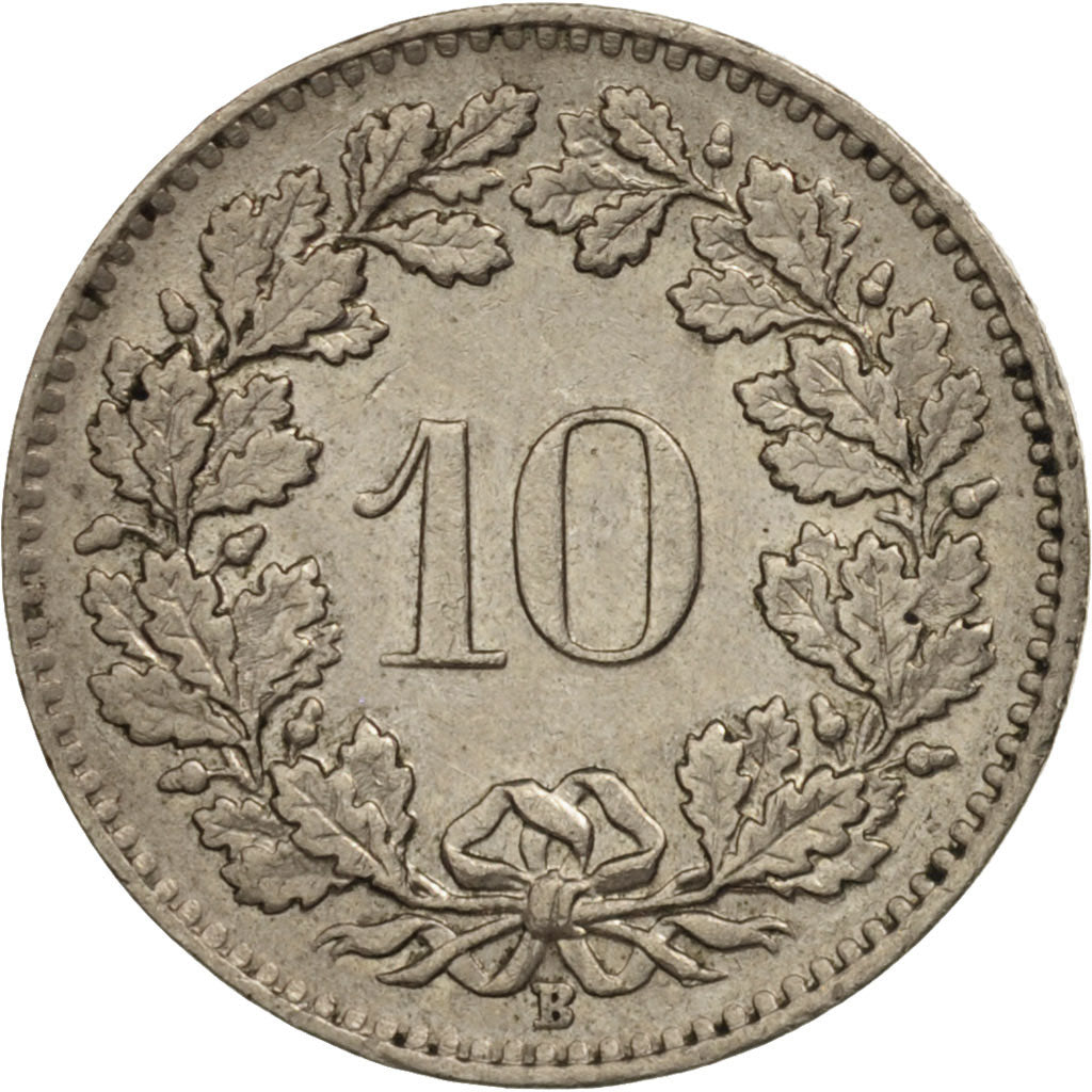 Coin, Switzerland, 10 Rappen, 1964, Bern, AU(50-53), Copper-nickel, KM:27