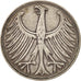 GERMANY - FEDERAL REPUBLIC, 5 Mark, 1951, Stuttgart, VF(30-35), Silver, KM:112.1