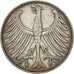 GERMANY - FEDERAL REPUBLIC, 5 Mark, 1951, Karlsruhe, EF(40-45), Silver, KM:112.1