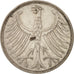 Moneda, ALEMANIA - REPÚBLICA FEDERAL, 5 Mark, 1951, Karlsruhe, MBC, Plata