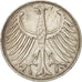 République fédérale allemande, 5 Mark, 1957, Hamburg, TTB, Argent, KM:112.1