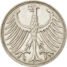Monnaie, République fédérale allemande, 5 Mark, 1967, Hamburg, SUP, Argent