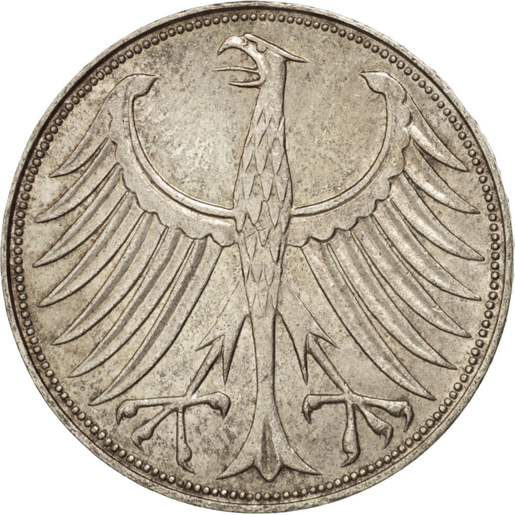 Coin, GERMANY - FEDERAL REPUBLIC, 5 Mark, 1971, Munich, AU(55-58), Silver