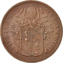 Münze, Italien Staaten, PAPAL STATES, Pius IX, 5 Baiocchi, 1853, Rome, SS+