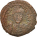Maurice Tiberius, Follis, Year 6, Constantinople, VF(30-35), Bronze, Sear:494