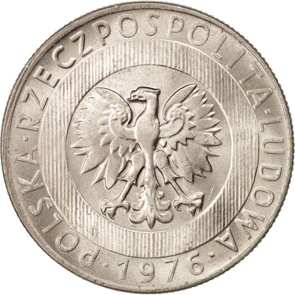 Coin, Poland, 20 Zlotych, 1976, Warsaw, MS(64), Copper-nickel, KM:67