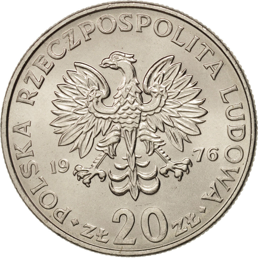 Monnaie, Pologne, 20 Zlotych, 1976, Warsaw, SPL+, Copper-nickel, KM:69