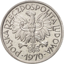 Coin, Poland, 2 Zlote, 1970, Warsaw, MS(65-70), Aluminum, KM:46
