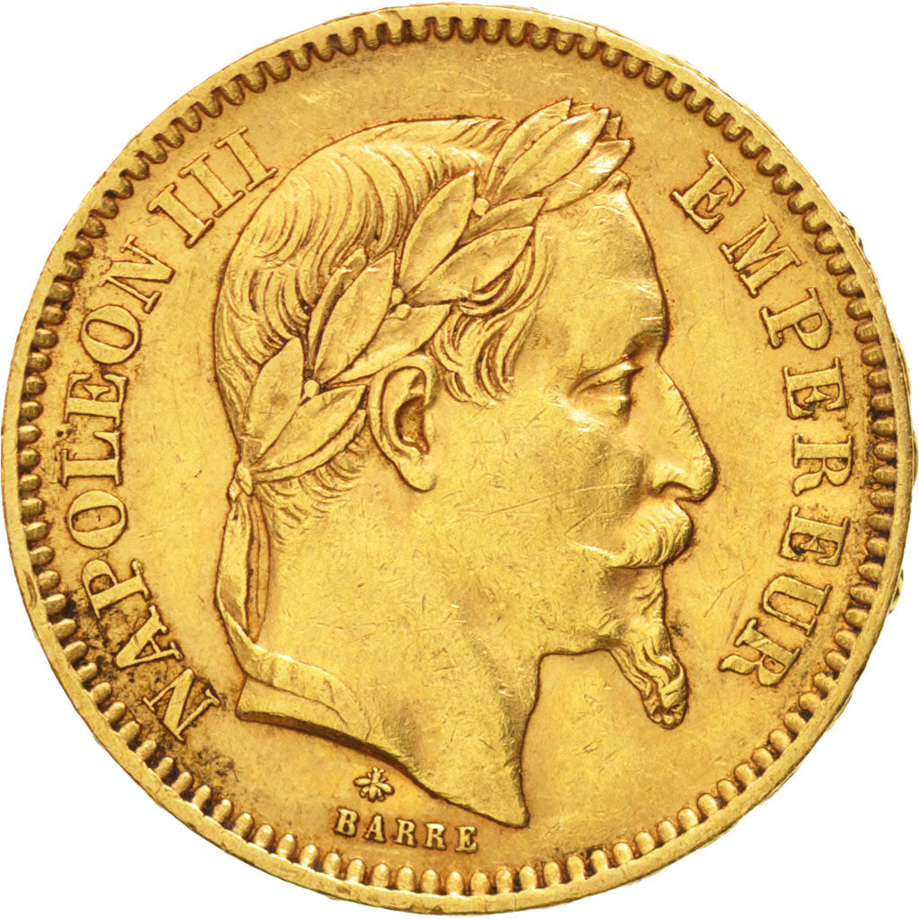 France, Napoleon III, 20 Francs, 1865, Paris, TTB, Or, Gadoury:1062
