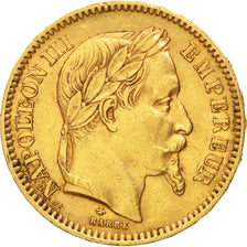 France, Napoleon III, 20 Francs, 1865, Paris, TTB, Or, Gadoury:1062
